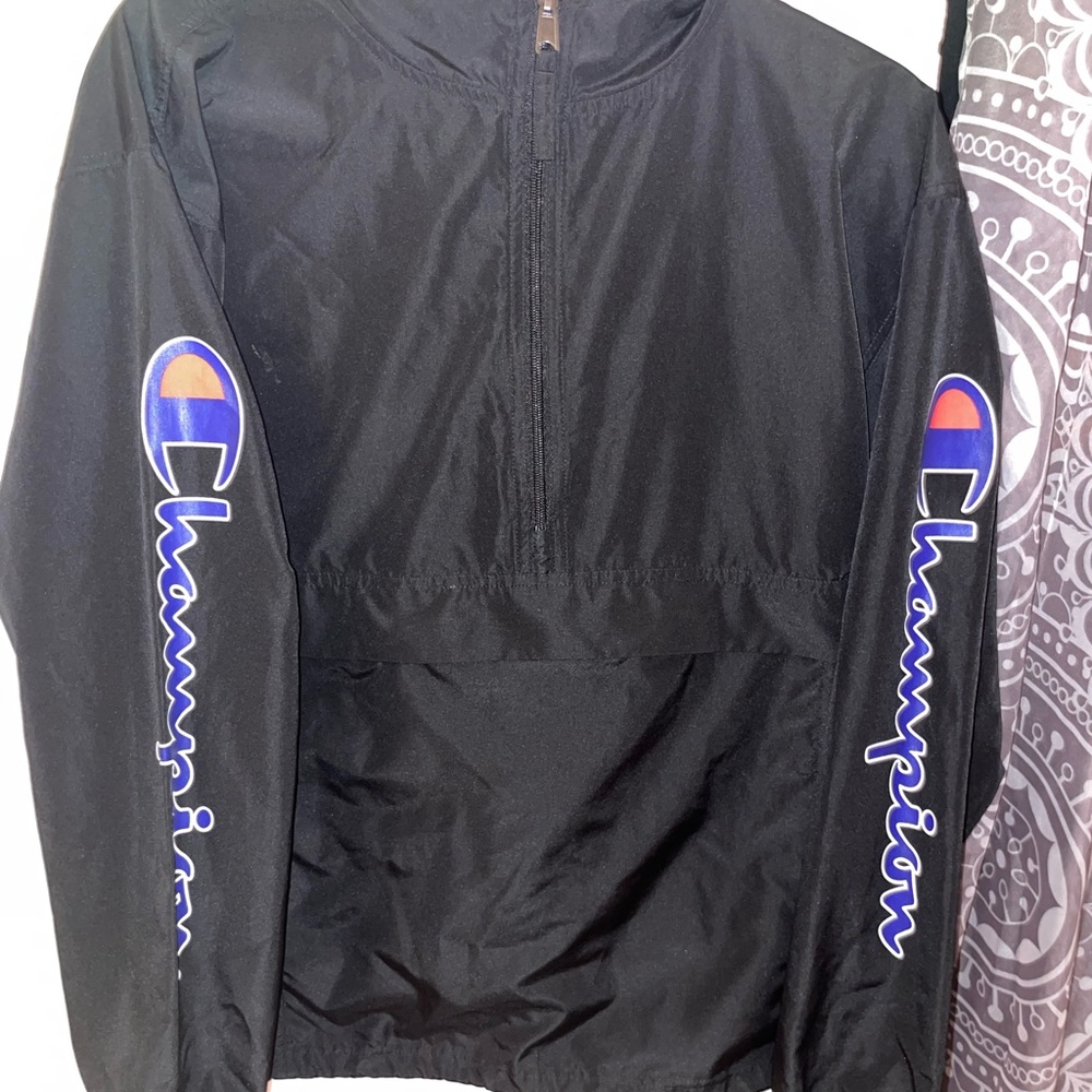 champion half zip windbreaker